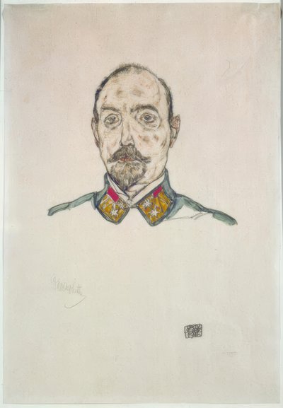 Itävallan upseeri tekijältä Egon Schiele