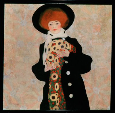 Bildnis einer Frau mit schwarzem Hut [Portrait of a ... tekijältä Egon Schiele