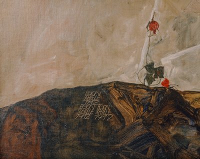 Die Eremiten (öljy kankaalle) tekijältä Egon Schiele