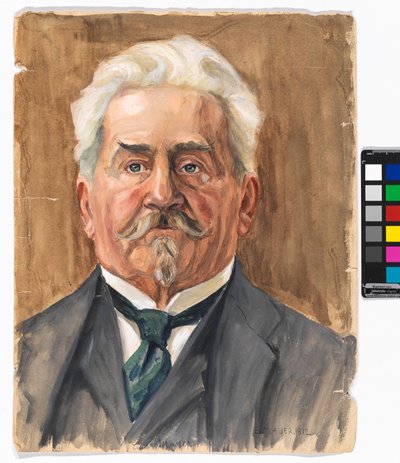 E. Mayer: Leopold Czihaczekin muotokuva tekijältä Egon Schiele