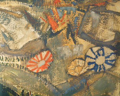 Entschwebung (Die Blinden III), Sokeat ... (öljy ja akvarelli kankaalle) tekijältä Egon Schiele