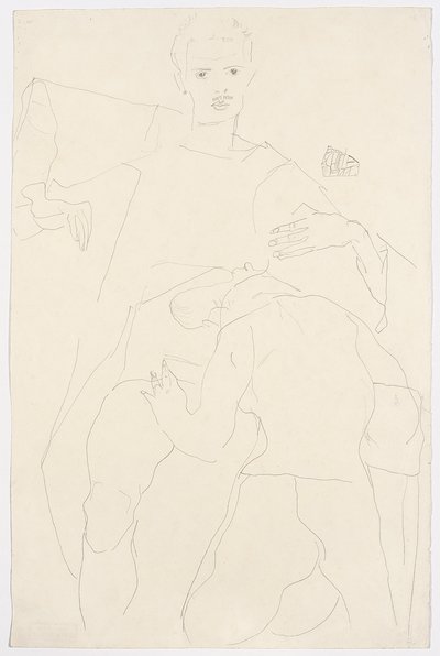 Eroottinen kohtaus tekijältä Egon Schiele