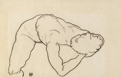 Nainen alaston, 1918 tekijältä Egon Schiele