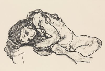 Tyttö, 1918. tekijältä Egon Schiele