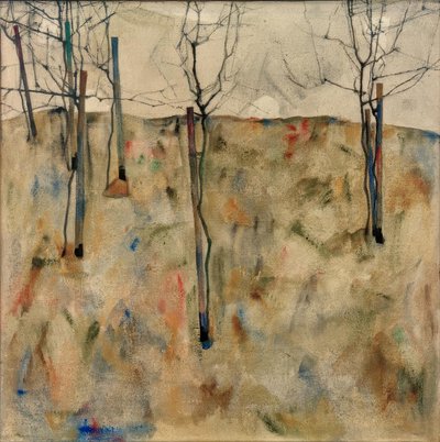 Paljaat puut tekijältä Egon Schiele