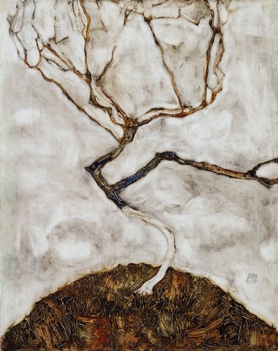 Pieni puu myöhään syksyllä tekijältä Egon Schiele