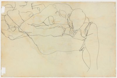 Rakastajat, 1913 tekijältä Egon Schiele