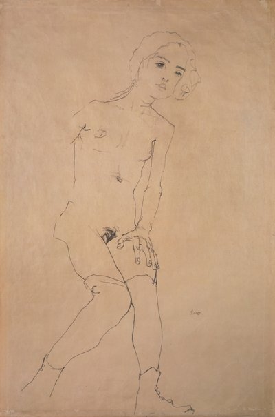 Alaston, 1910 tekijältä Egon Schiele