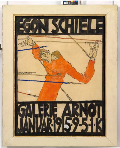 Galerie Arnotin Egon Schiele -näyttelyn juliste tekijältä Egon Schiele