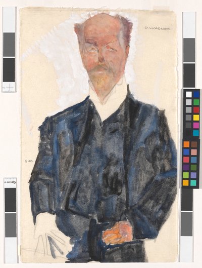 Otto Wagnerin muotokuva tekijältä Egon Schiele