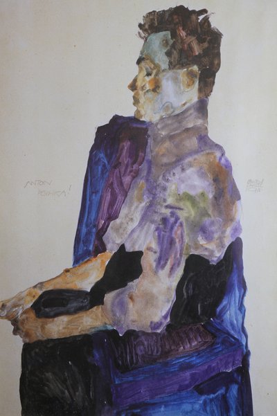 Anton Peschkan muotokuva, 1911. tekijältä Egon Schiele