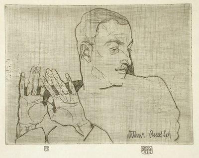 Arthur Roesslerin muotokuva tekijältä Egon Schiele