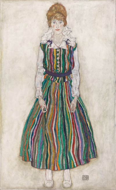 Muotokuva taiteilijan vaimosta Edith Schielestä. tekijältä Egon Schiele