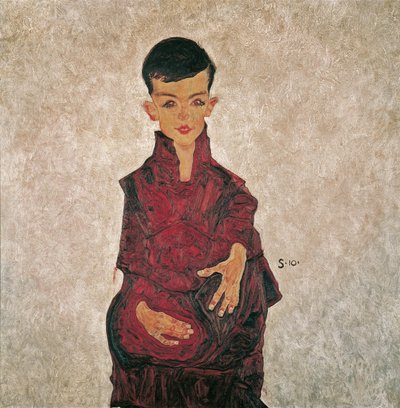 Herbert Reinerin muotokuva, 1910. tekijältä Egon Schiele