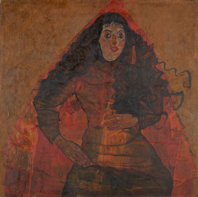 Trude Engelin muotokuva, n. 1913. tekijältä Egon Schiele