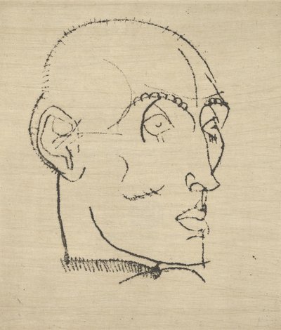 Miehen muotokuva, 1914. tekijältä Egon Schiele