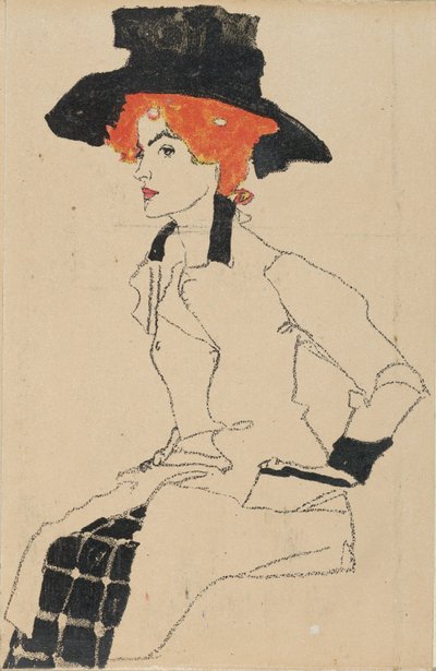 Naisen muotokuva, 1910. tekijältä Egon Schiele