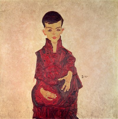 Rainerbub (Noin 6-vuotiaan Herbert Rainerin muotokuva) 1910 tekijältä Egon Schiele