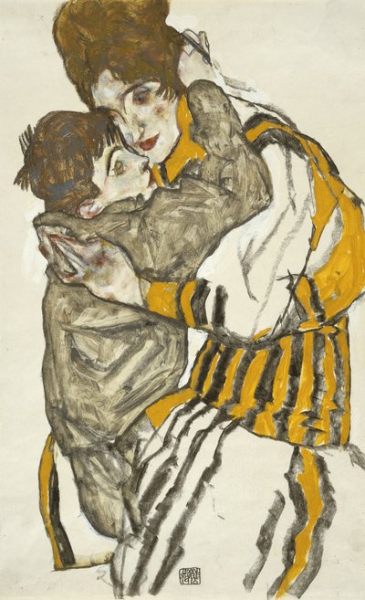 Schieles Frau mit ihrem kleinen Neffen tekijältä Egon Schiele