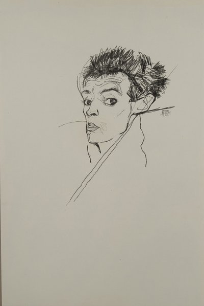 Omakuva, 1913 tekijältä Egon Schiele