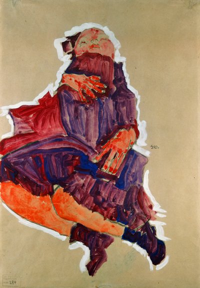 Nukkuva lapsi, 1910 tekijältä Egon Schiele