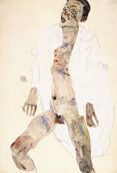 Seisova mies tekijältä Egon Schiele