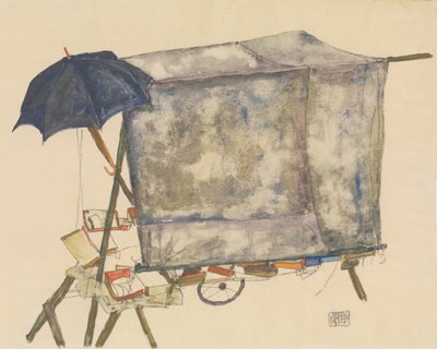 Street Cart tekijältä Egon Schiele