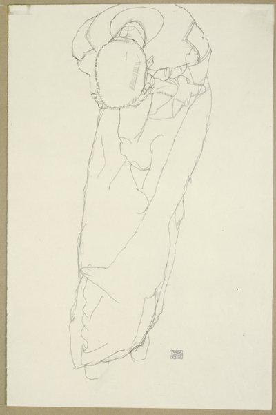 Munkki, 1914 tekijältä Egon Schiele