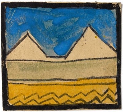 Seinäkoristesuunnittelu, 1918 tekijältä Egon Schiele