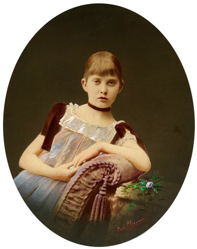 Tytön muotokuva, 1800-luvun loppu. tekijältä Egor Maximovich Ovcharenko