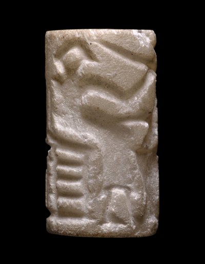 Sylinteritiiviste (Varhaisdynastian "Ihmistoiminnan" kohtaukset), Early Dynastic II (kalsiitti) tekijältä Egyptian