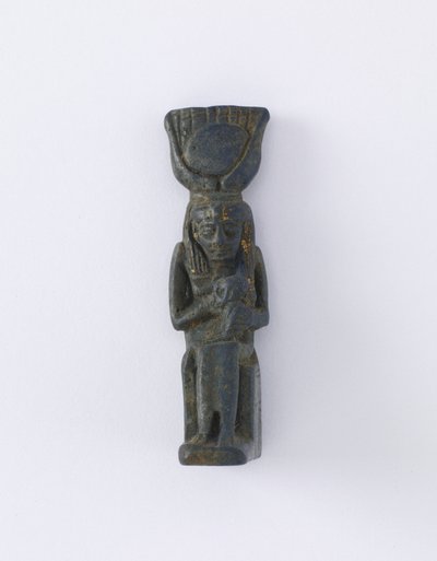 Isisin ja Horuksen hahmo, mahdollisesti Ptolemaioksen aikakausi, 305-30 eKr. (fajanssi) tekijältä Egyptian