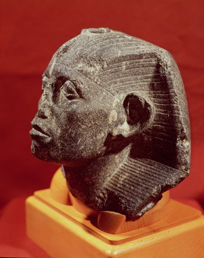 Sesostris III:n johtaja, Medamudista lähellä Karnakia, Keski-Britanniassa, n. 1862-43 eKr. (graniitti) tekijältä Egyptian 12th Dynasty