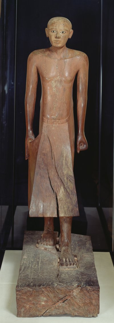 Naktin patsas, kansleri Sesostris I:n hallituskaudella (n. 1956-1911 eKr.) Assiutista, Keski-Britanniasta, noin 1934-1898 eKr. (monivärinen puu) tekijältä Egyptian 12th Dynasty