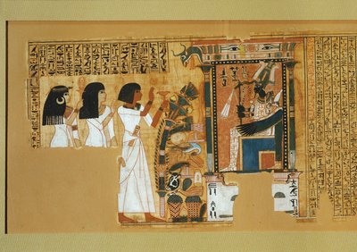 Kirjuri Nebqedin kuolleiden kirja, ... tekijältä Egyptian 18th Dynasty