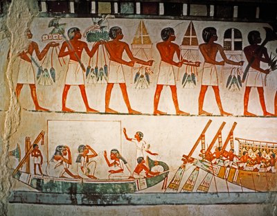 EGYPTIN TAIDE: Elwet el-Sheik Abdel Q..., n. 1425 eKr. (kalkkikivi). tekijältä Egyptian 18th Dynasty