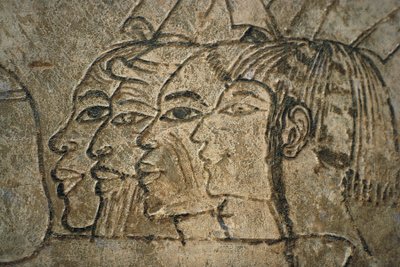 Egypti, Länsi-Thebes, Sheikh Adn el-Qurna. Ramoksen hauta. Seinäpiirrokset tekijältä Egyptian 18th Dynasty