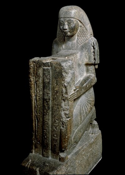Egyptiläinen antiikki: Ptahmose (tai Ptahmes, Ptahmosis), farao Amenhotep III:n (tai Amenophis) superintendentti 1390-1352 eaa. 18. dynastia. Firenze, Museo Archeologico tekijältä Egyptian 18th Dynasty
