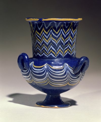 Krateriskos, Saqqara, Uusi kuningaskunta (lasi) tekijältä Egyptian 18th Dynasty