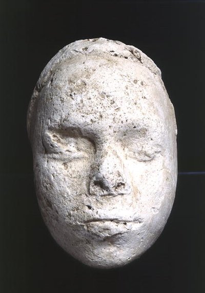 Miesnaamio, mahdollisesti kuvanveistäjän työhuone, Tell El-Amarnasta, n. 1353-1295 eaa. (kipsi). tekijältä Egyptian 18th Dynasty