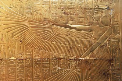Reliefi toisen hautakappelin takapaneelista, Tutankhamonin aarteet, Egypti, egyptiläinen sivilisaatio, Uusi valtakunta, XVIII dynastia tekijältä Egyptian 18th Dynasty