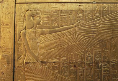 Reliefi toisen hautakappelin takaulkopaneelissa, Tutankhamonin aarrekammio, Egypti, Egyptin sivilisaatio, Uusi valtakunta, XVIII dynastia tekijältä Egyptian 18th Dynasty