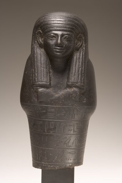 Shabti-hahmo Amenemhatille, Uusi kuningaskunta (dioriitti) tekijältä Egyptian 18th Dynasty