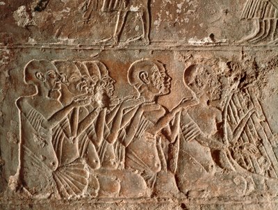 Laulajat ja harpunsoittajat, helpotus tekijältä Egyptian 18th Dynasty