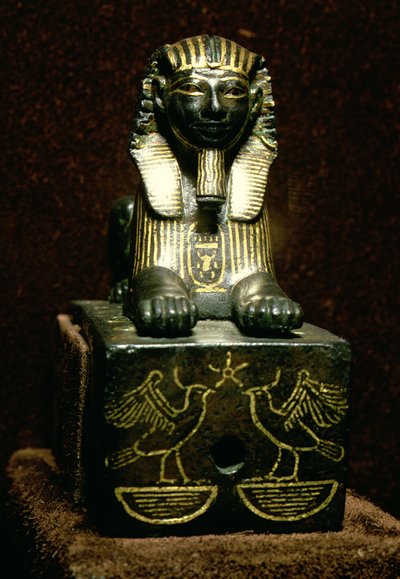Kuningas Tuthmosis III:n sfinksin patsas, Uusi kuningaskunta, noin 1490-1439 eaa. tekijältä Egyptian 18th Dynasty