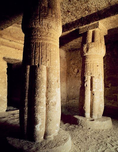 Näkymä Meryren hautakappelille, New Kingdom tekijältä Egyptian 18th Dynasty