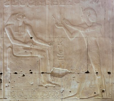 Basrelief, Seti I:n temppeli, Abydos, Egypti tekijältä Egyptian 19th Dynasty
