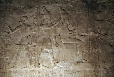 Reliefi, Seti I:n temppeli, Abydos, Egypti, Egyptin sivilisaatio, Uusi valtakunta, XIX dynastia (kuva) tekijältä Egyptian 19th Dynasty