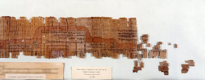 Egyptiläinen antiikki: papyrus, joka edustaa faarao Ramses IV:n (1154-1143 eKr.) 20. dynastian haudan suunnitelmaa. Torino, egyptiläinen museo tekijältä Egyptian 20th Dynasty
