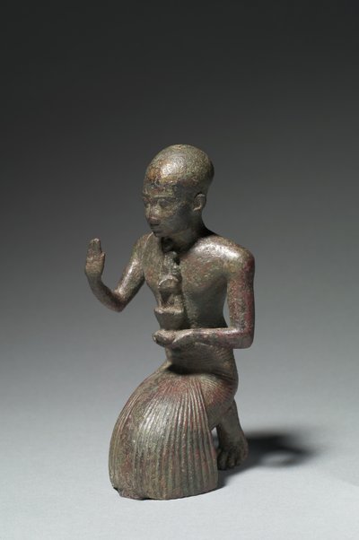 Polvistuvan papin patsas, 1186-1069 eaa tekijältä Egyptian 20th Dynasty